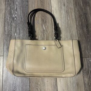 Coach Chelsea F10892 Pebbled Leather Tote Shoulder Bag